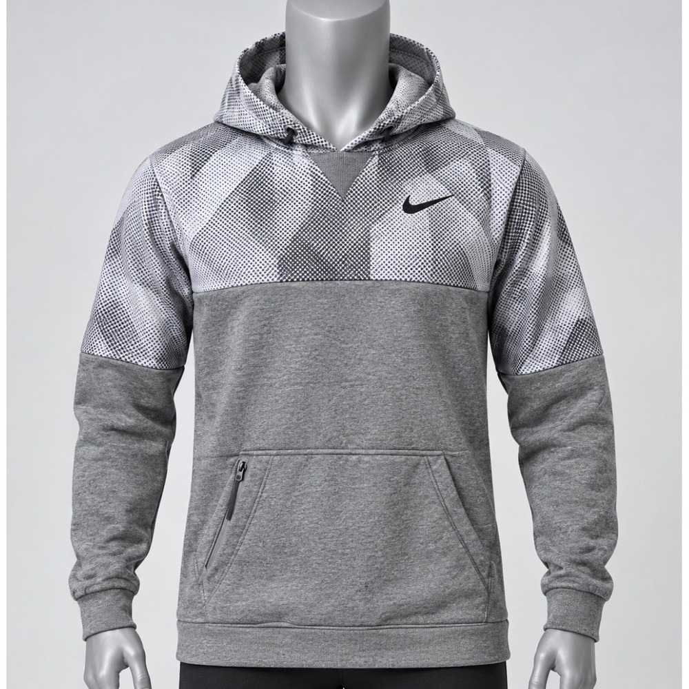 Men's Nike Hoodie Standard Fit Gray Pixel size Medium